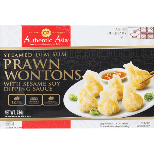 CP Authentic Asia Prawn Wontons With Sesame Soy Dipping Sauce