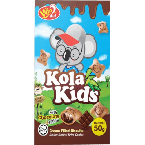 WIN2 Kola Kids Chocolate Filling Biscuits