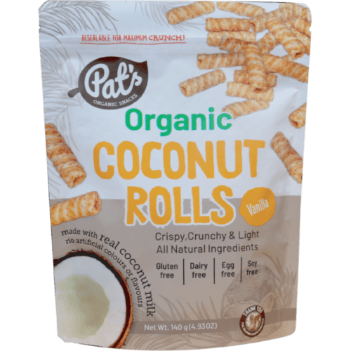Pat's Organic Snacks Vanilla Organic Coconut Rolls