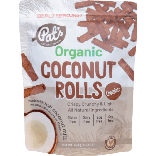 Pat's Organic Snacks Chocolate Organic Coconut Rolls