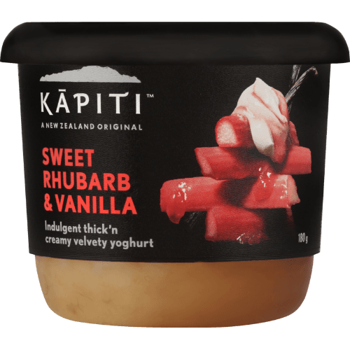 Kapiti Yoghurt Single Rhubarb 180 g