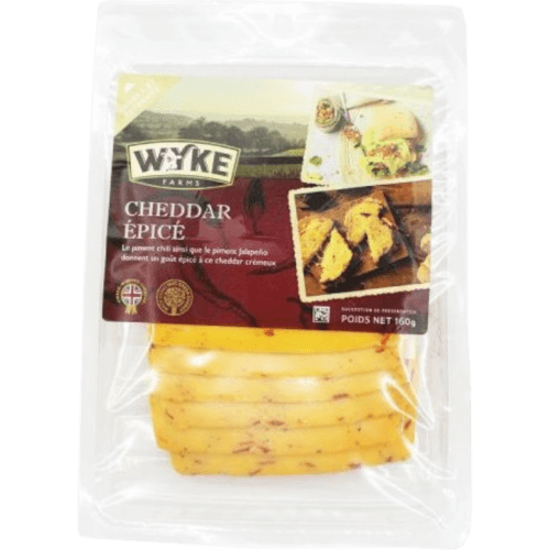 Wyke Farms Cheddar Chilli Spice Cheese Sliced 160 g