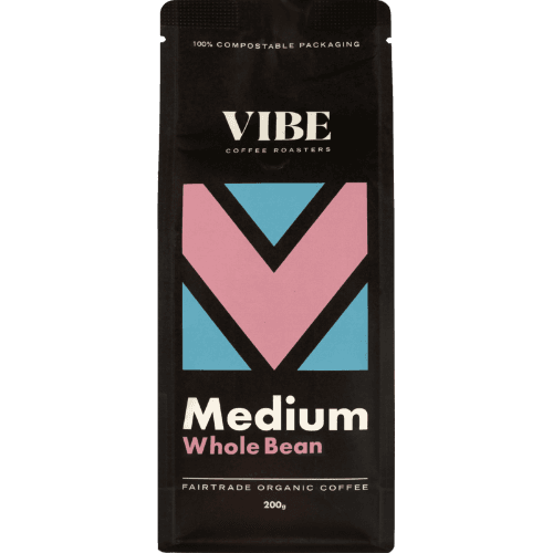 Vibe Medium Whole Bean Coffee 200 g
