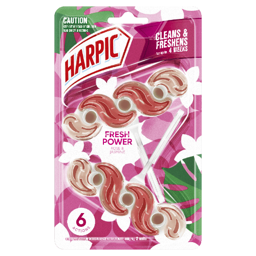 Harpic Fresh Power Rose & Jasmine Toilet Block Cleaner