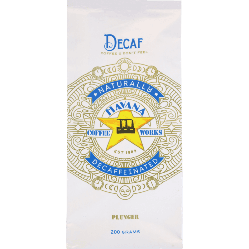 Havana Decaf Plunger Coffee 200 g