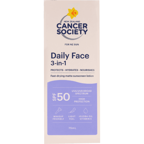 Cancer Society 3-in-1 Daily Face Sunscreen SPF50