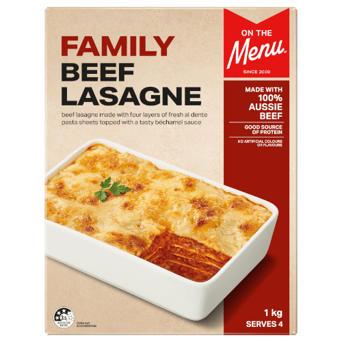 On The Menu Family Beef Lasagne