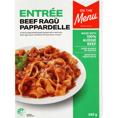 On The Menu Entree Beef Ragu Pappardelle