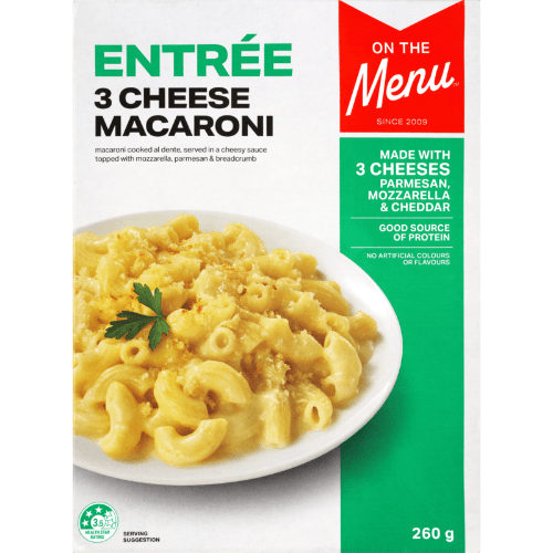 On The Menu Entree 3 Cheese Macaroni