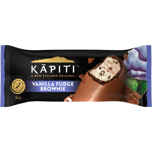 Kapiti Vanilla Fudge Brownie Ice Cream
