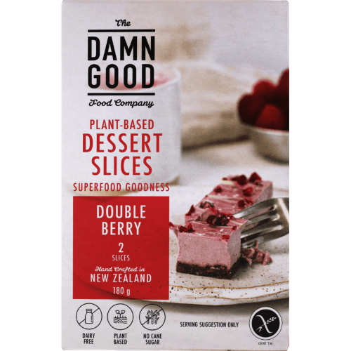 The Damn Good Food Company Double Berry Frozen Dessert Slices