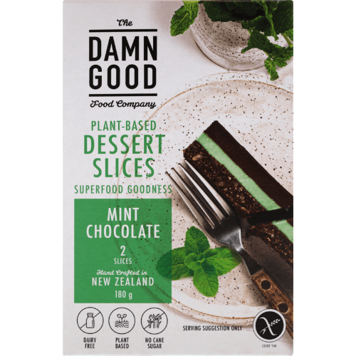 The Damn Good Food Company Mint Chocolate Frozen Dessert Slices