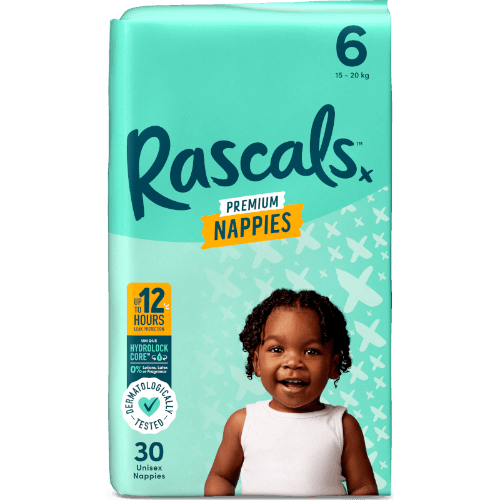 Rascals Premium Nappies Unisex Size 6 16kg+ Junior