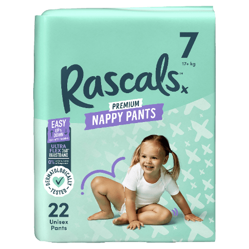 Rascal and Friends Premium Nappy Pants Unisex Size 7 17kg+ Walker