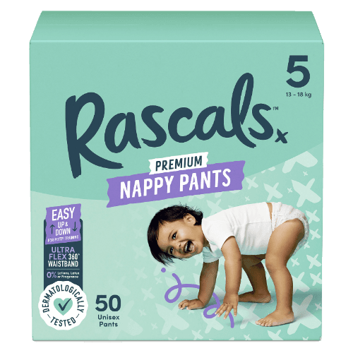 Rascal and Friends Premium Nappy Pants Unisex Size 5 13-18kg Walker