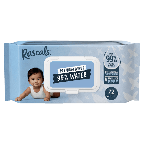 Rascals 99% Water Premium Wipes