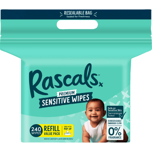 Rascals Sensitive Refill Wipes