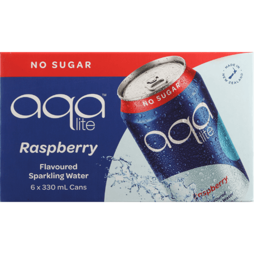 Aqalite Sparkling Drink Raspberry 330 mL