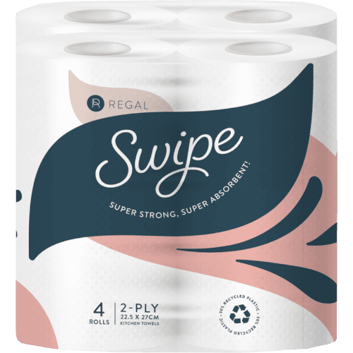 Regal Swipe Super Strong, Super Absorbent Paper Towels 2 × 120 sheets
