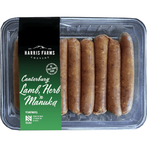 Harris Farms Lamb, Herb n Manuka Sausages MAP