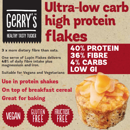 Gerry's Ultra Low Carb High Protein Lupin Flakes