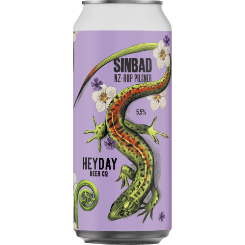 Heyday Beer Co Sinbad NZ-Hop Pilsner 440 mL