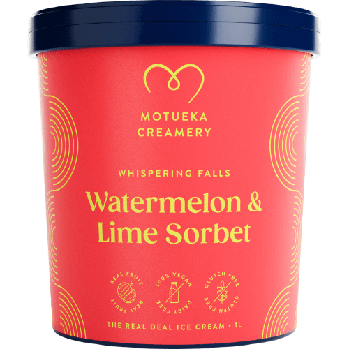 Motueka Creamery Whispering Falls Watermelon & Lime Sorbet