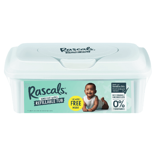 Rascals Sensitive Wipes Refill Tub