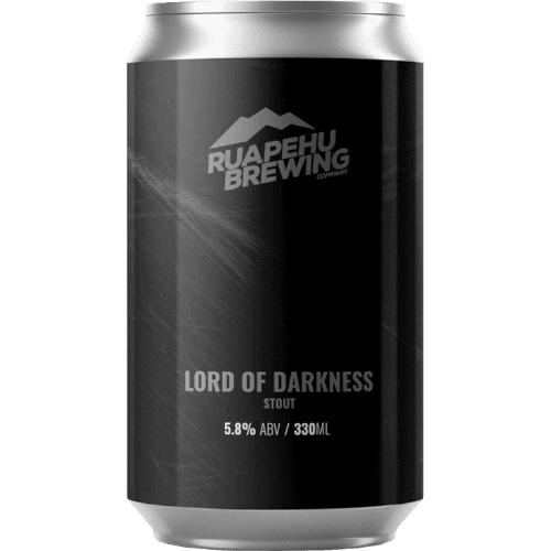 RUAPEHU BREWING CO Lord Of Darkness Stout 5.8% 330 mL