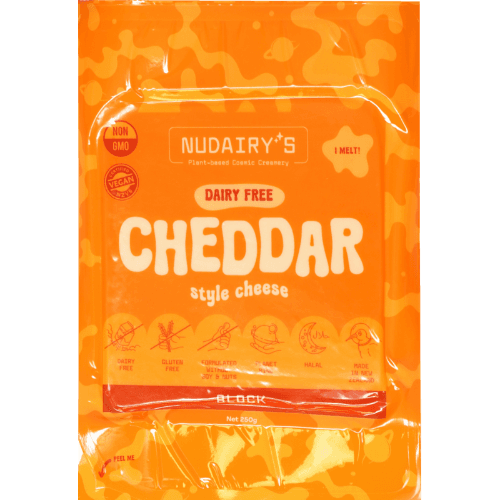 Nudairy's Dairy Free Cheddar Block Alternative