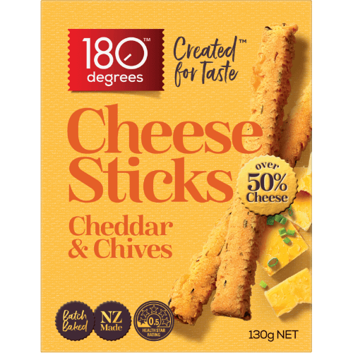 180 Degrees Cheddar & Chives Cheese Sticks