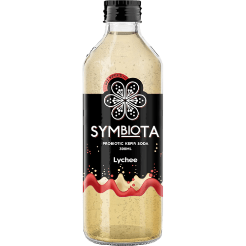 Symbiota Lychee Probiotic Kefir Soda