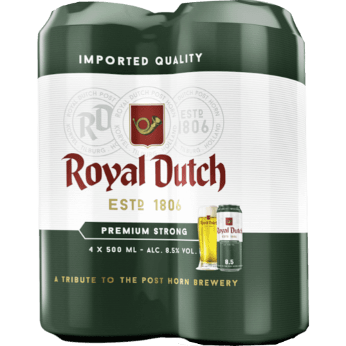 Royal Dutch Premium Strong Lager 8.5% Cans 4 × 500 mL
