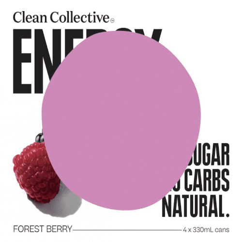 Clean Collective Forest Berry Energy Drink 4 × 330 mL