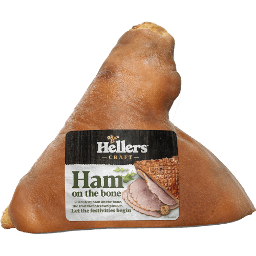 Hellers Cooked Third Ham On The Bone per kg
