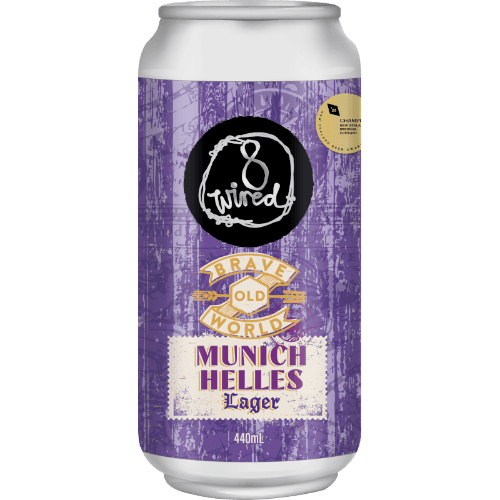 8 Wired Brave Old World Munich Helles Lager 440 mL