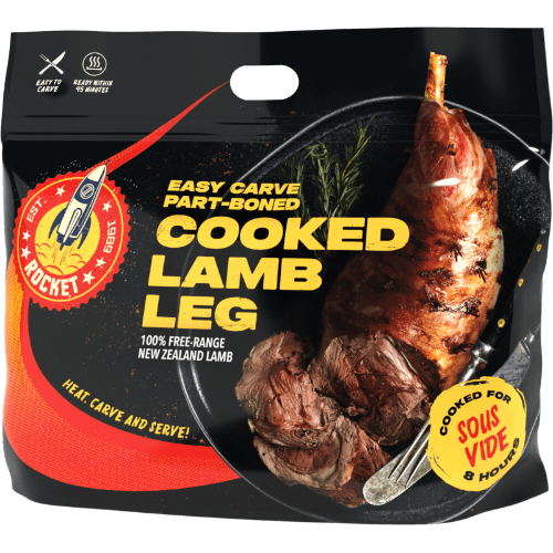 Rocket Cooked Lamb Leg per kg