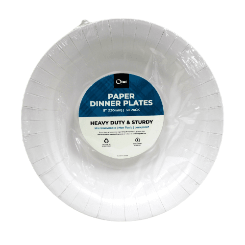 Qiwi Paper Dinner Plates 50 pack