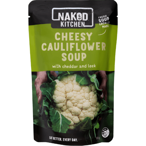 Naked Cheesy Cauliflower Soup With Cheddar And Leek