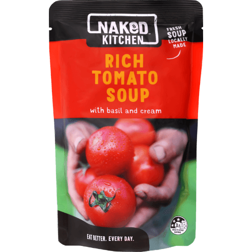 Naked Rich Tomato Soup With Basil And Cream