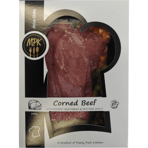 Manly Park Kitchen Corned Beef With Potato, Vegetables & Mustard Sauce Ready Meal