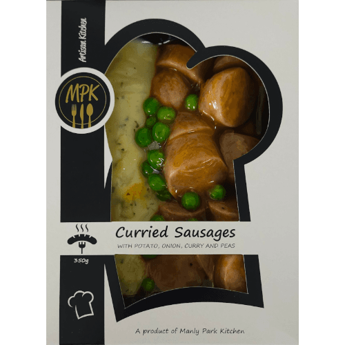 Manly Park Kitchen Curried Sausages Ready Meal