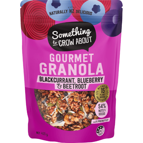 Something to Crow About Blackcurrant Blueberry & Beetroot Gourmet Granola