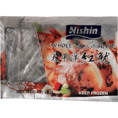 Nishin Whole Loligo Squid 1 kg