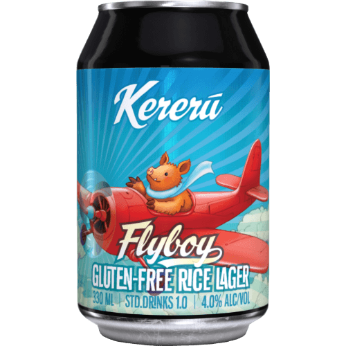 Kereru Flyboy Gluten-Free Rice Lager 330 mL