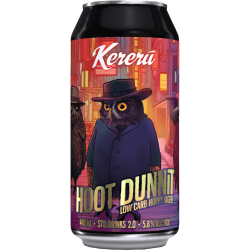 Kereru Hoot Dunnit Low Carb Lager 440 mL