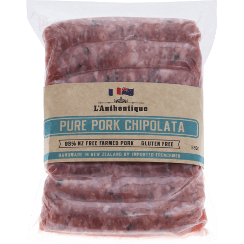 L'Authentique Pure Pork Chipolata