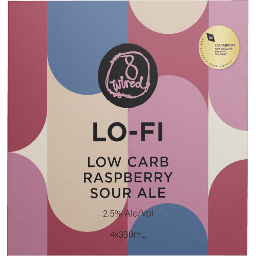 8 Wired Lo-Fi Low Carb Raspberry Sour Ale 4 × 330 mL