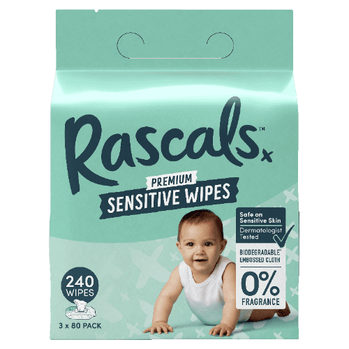 Rascals Premium Sensitive Wipes Multi Pack