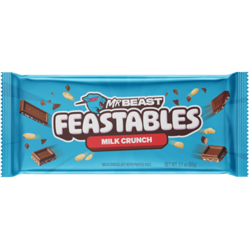 Mr Beast Feastables Milk Crunch Chocolate Bar